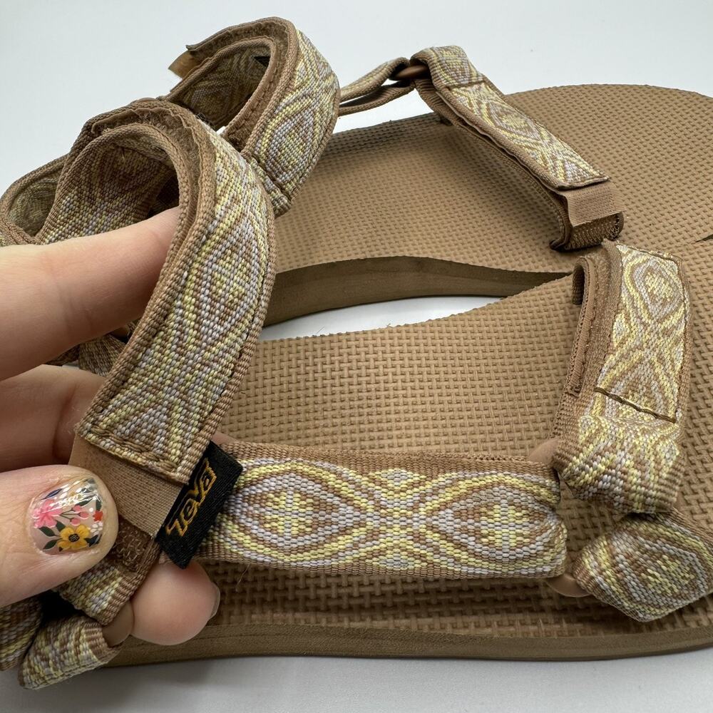 Teva Universal Tan Sand Aztec Womens Sandals Size 10 Water Trail Hiking - Picture 5 of 6